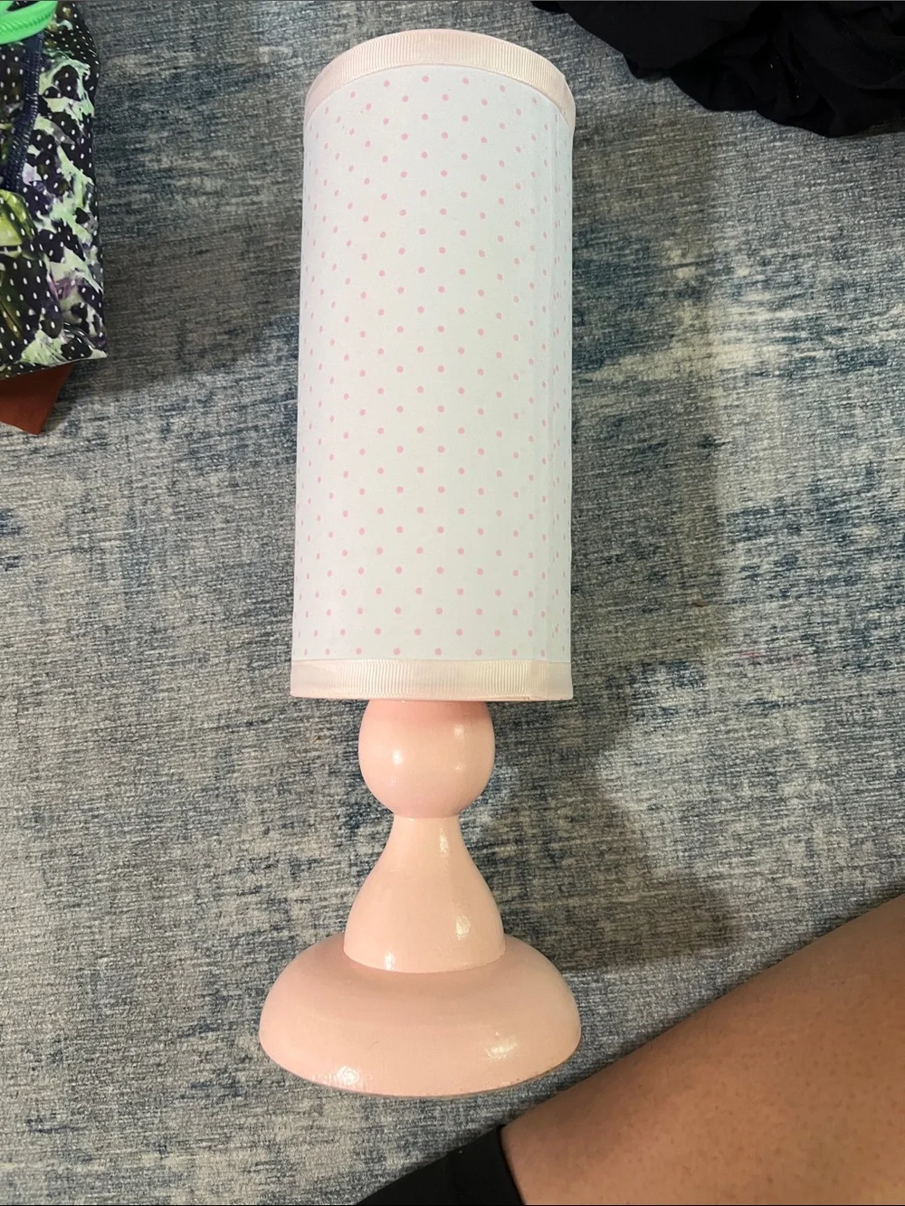 Kids Pink Polka Dot Hair Accessory Holder - Unknown Brand